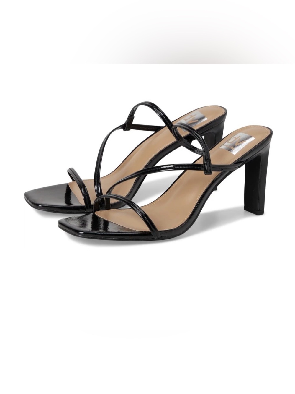Dolce Vita Black Patent Strappy Heel Sandals
